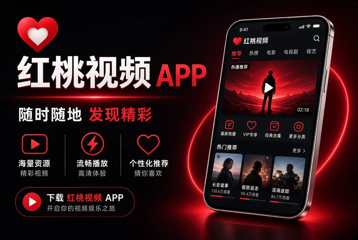 红桃视频APP界面展示